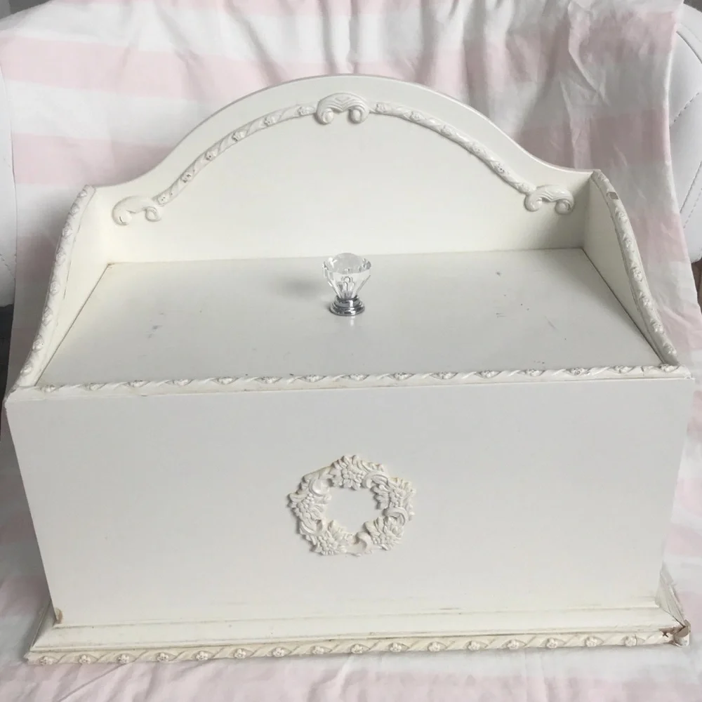 ✨Simply Shabby Chic Rachel Ashwell Toilet Paper Caddy Storage Organizer